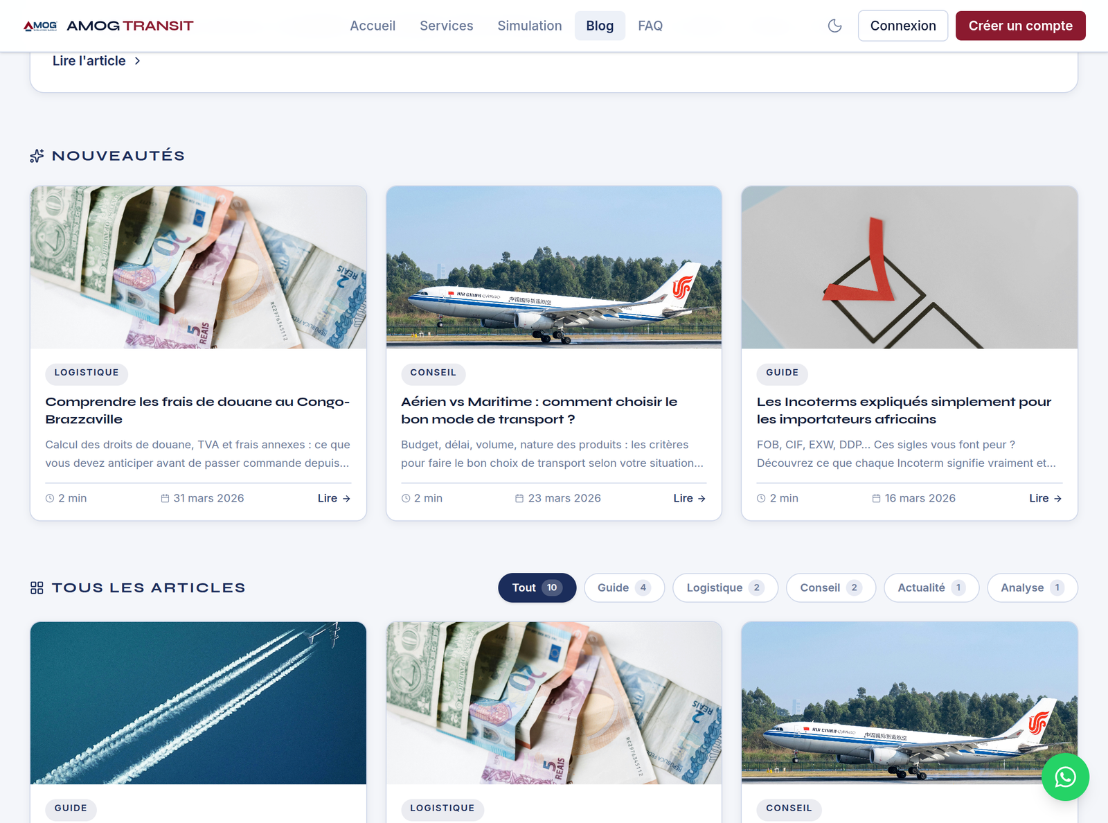 Screenshot 4 de Amog Transit - Plateforme Logistique Multi-Corridors